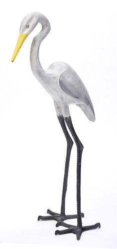 Great Egret Metal Garden Sculpture Statue
